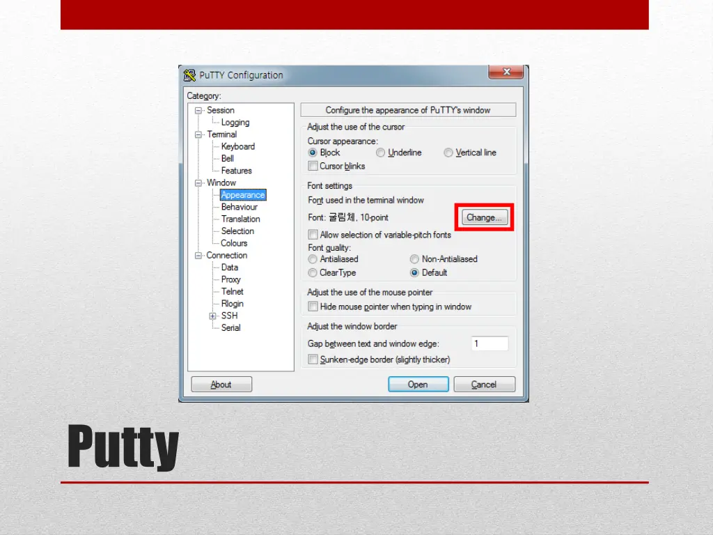 putty 1