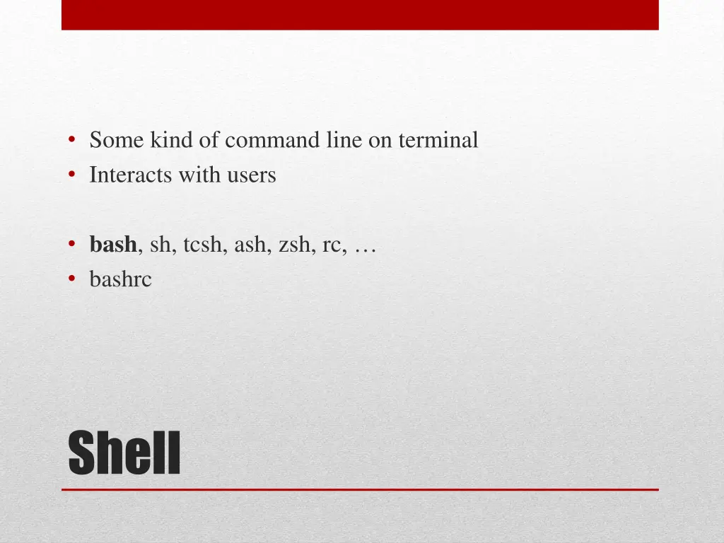 some kind of command line on terminal interacts