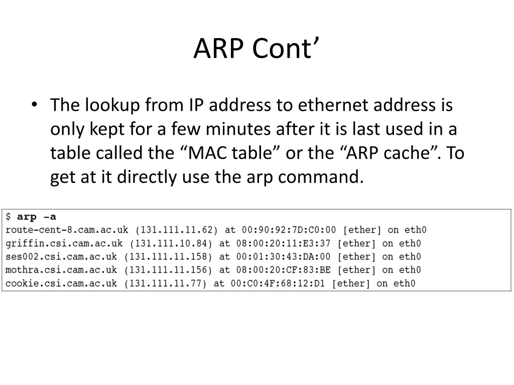 arp cont