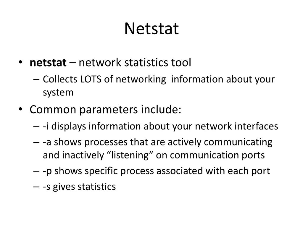 netstat