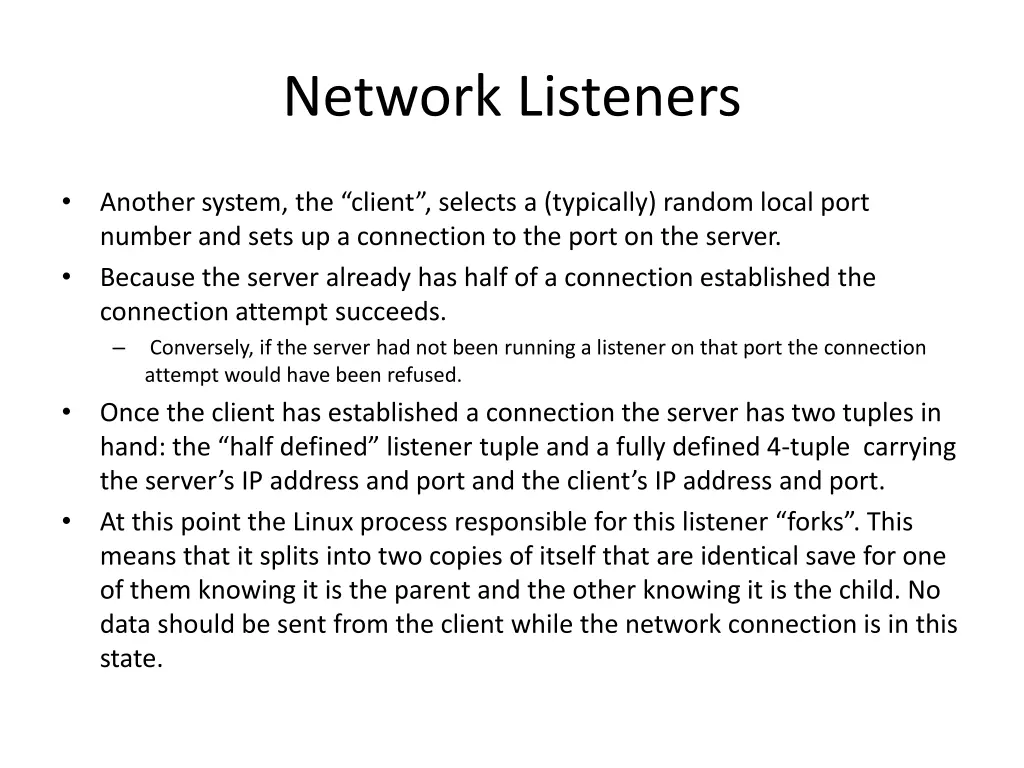 network listeners 1
