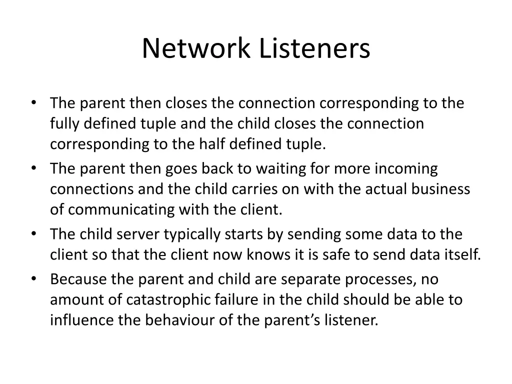 network listeners 2