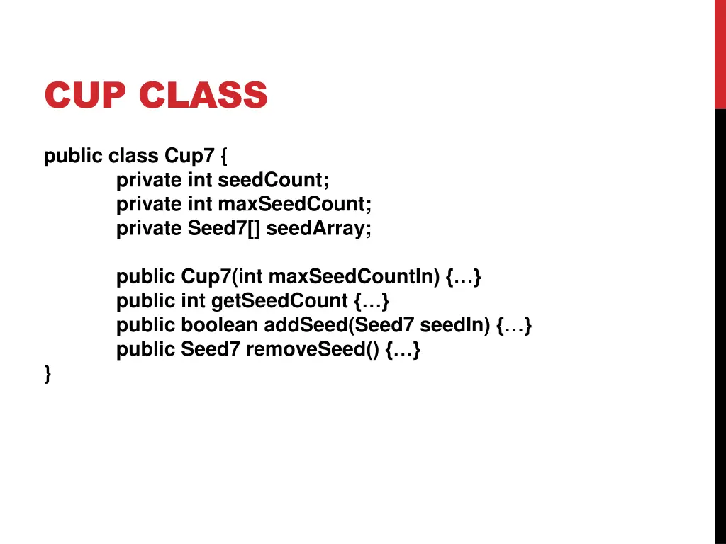 cup class