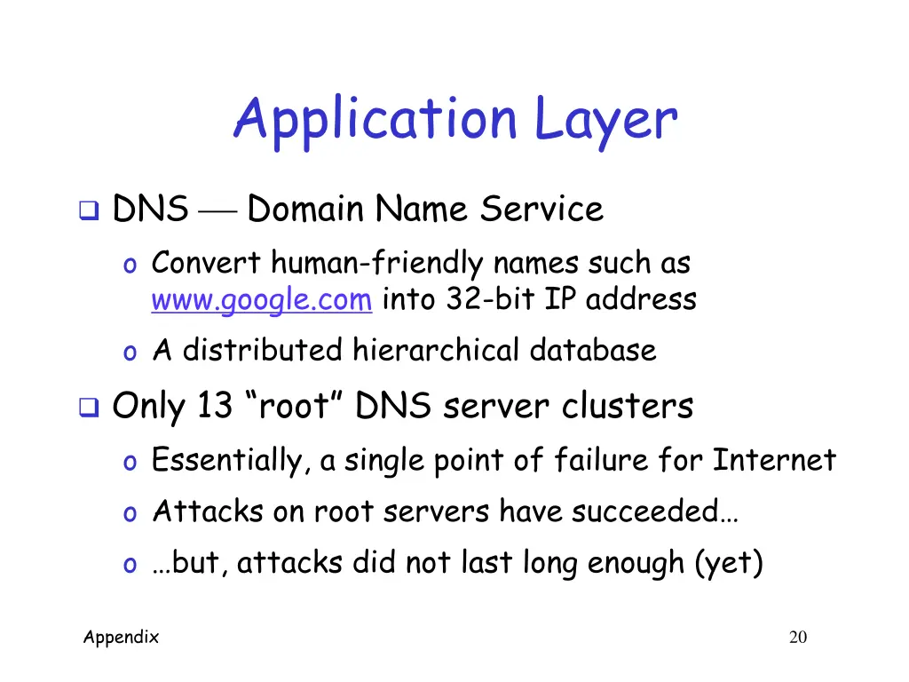 application layer 1