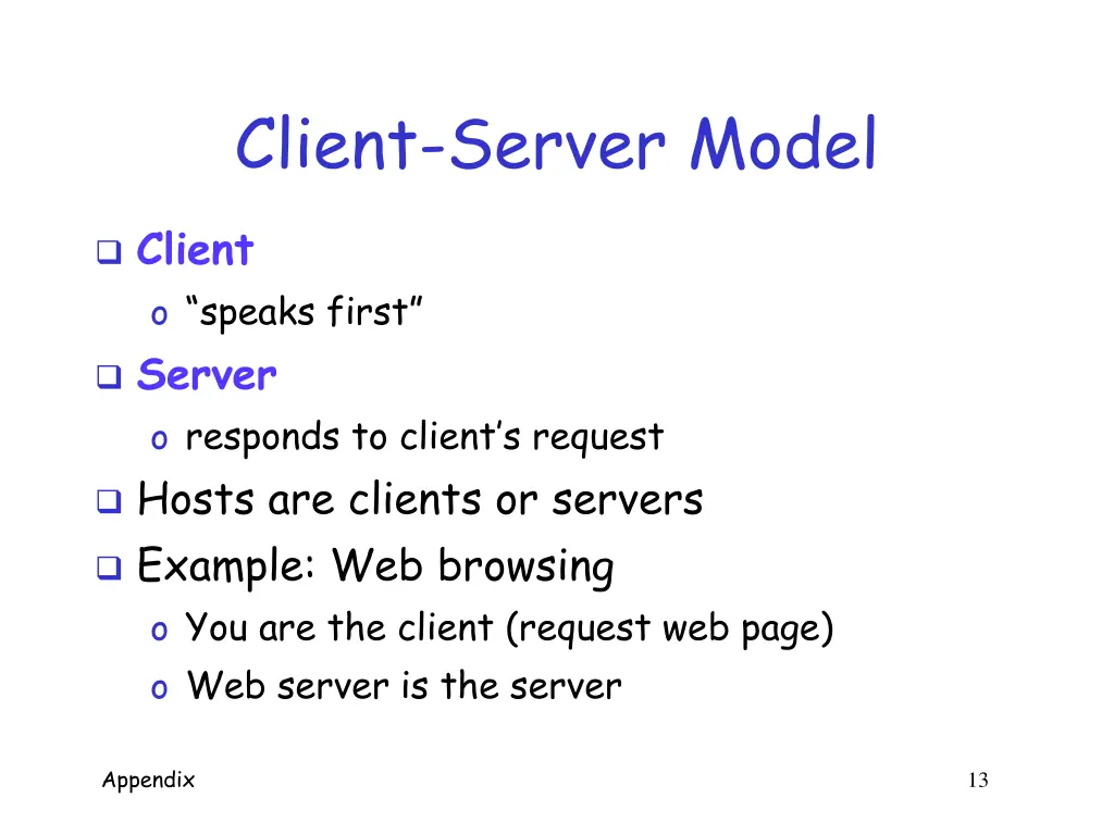 client server model