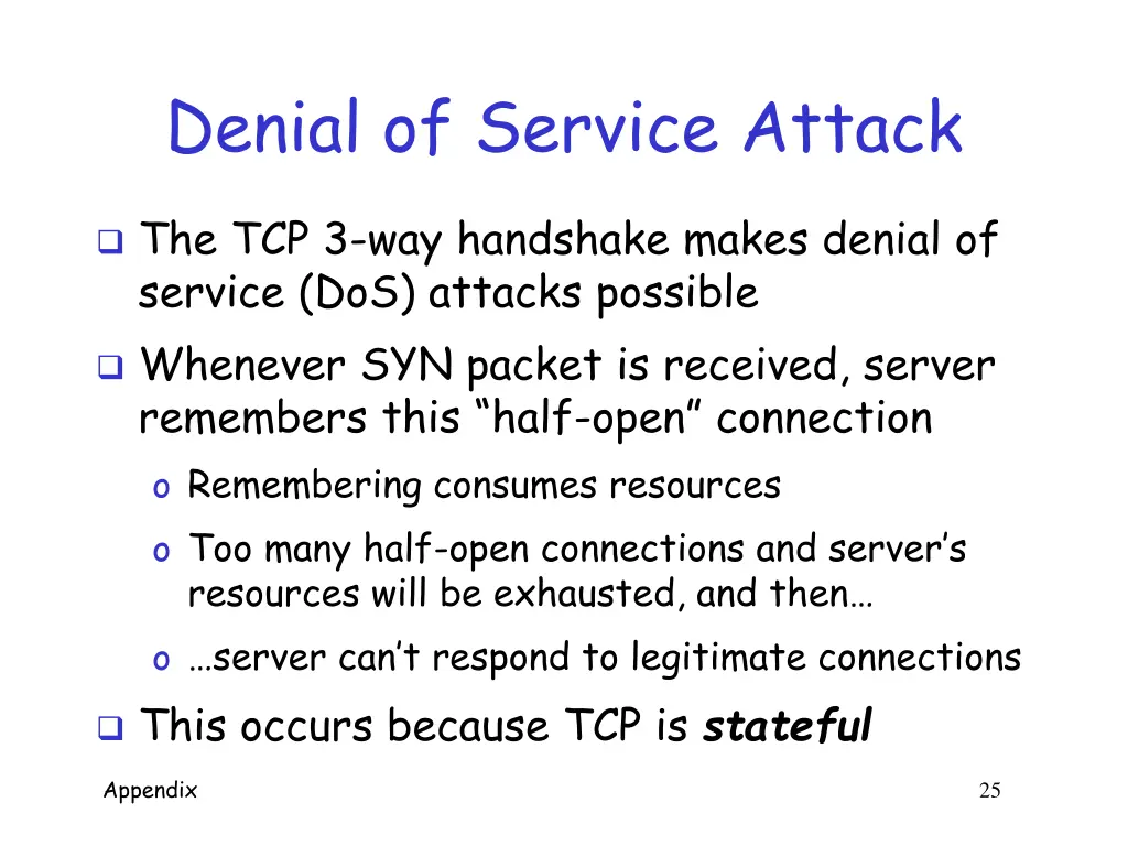 denial of service attack