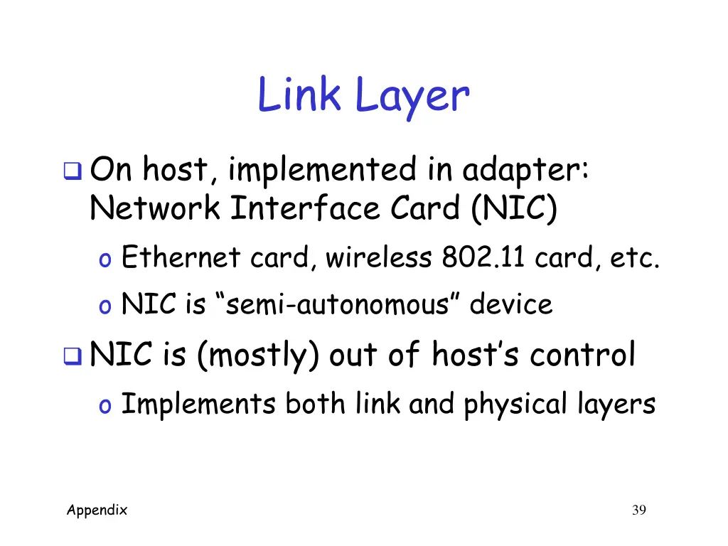 link layer 1