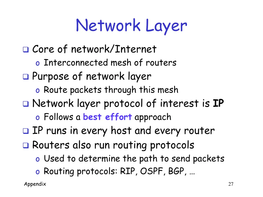 network layer