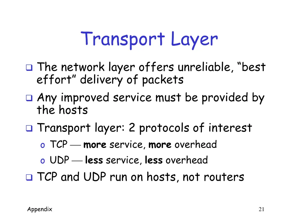 transport layer