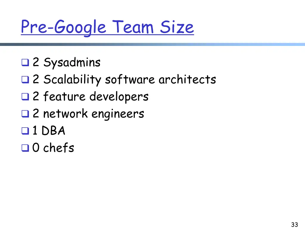 pre google team size