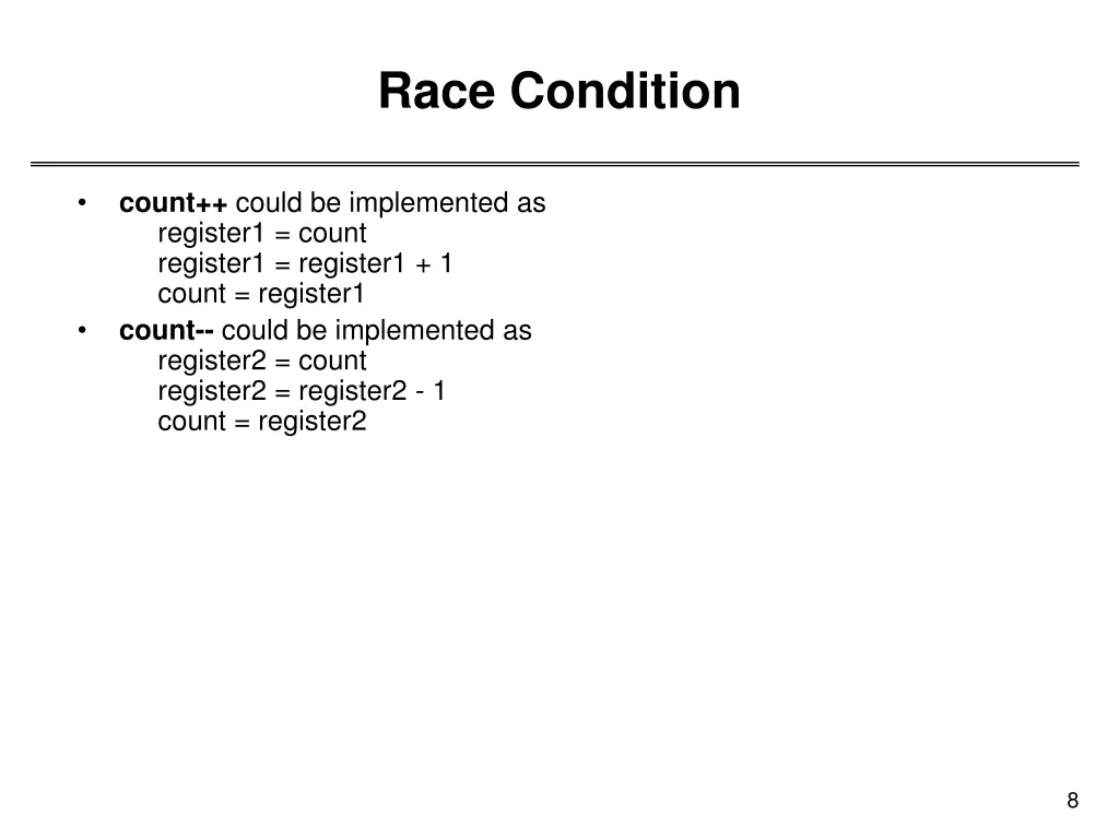 race condition
