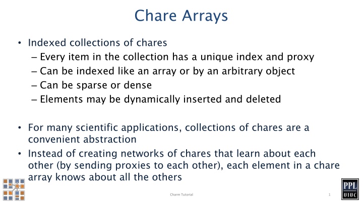 chare arrays