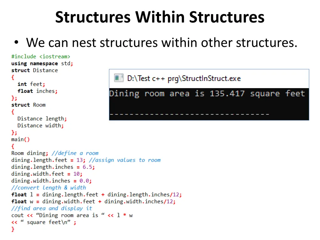 structures within structures we can nest