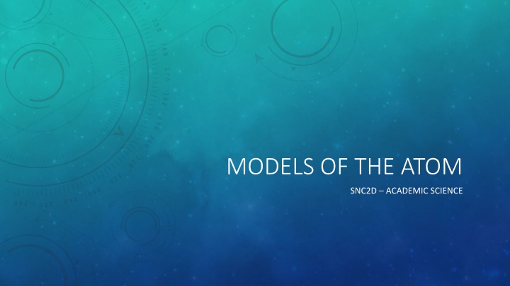 models of the atom