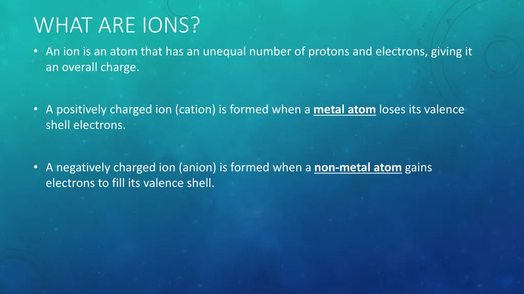 what are ions an ion is an atom that