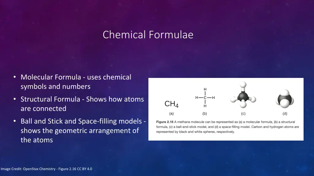 chemical formulae