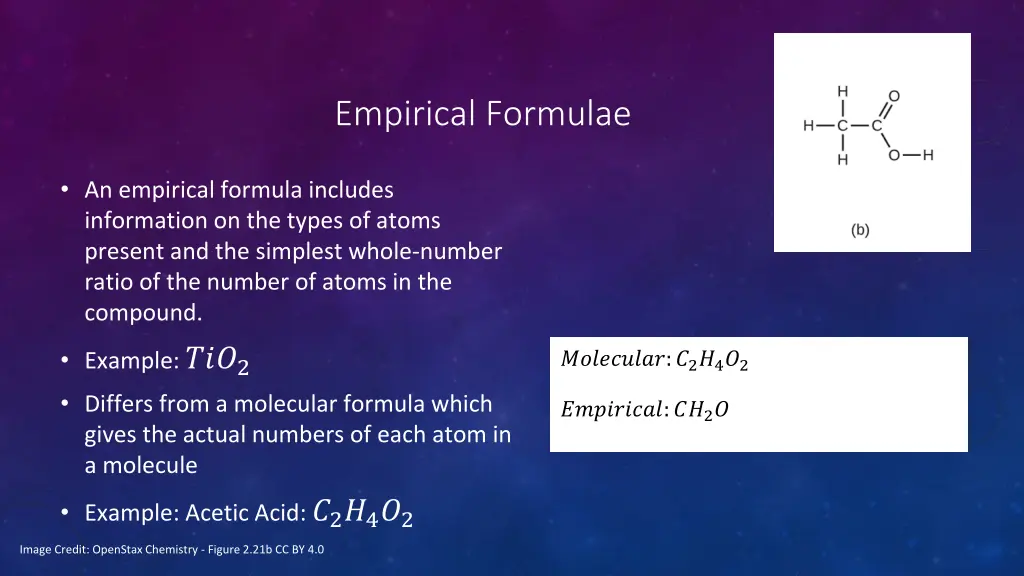 empirical formulae 1