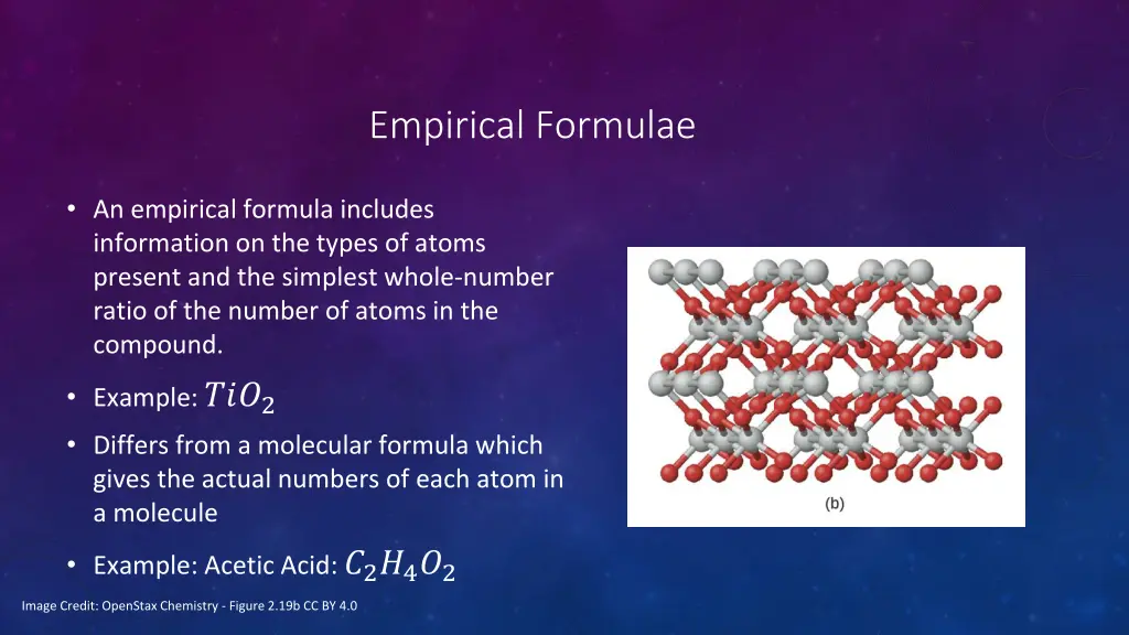 empirical formulae