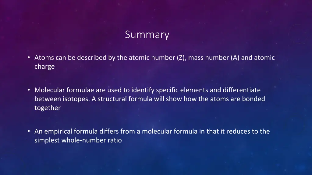 summary