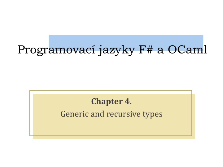 programovac jazyky f a ocaml