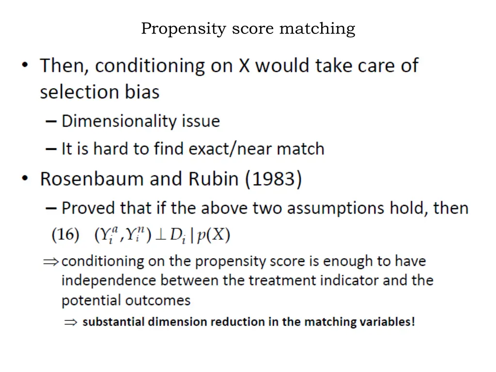 propensity score matching 1