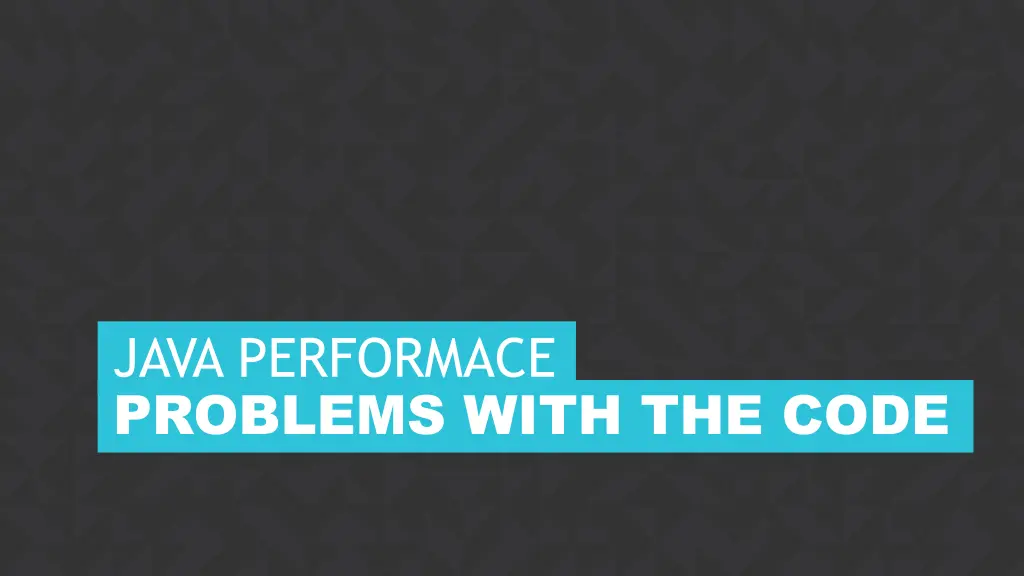 java performace 3