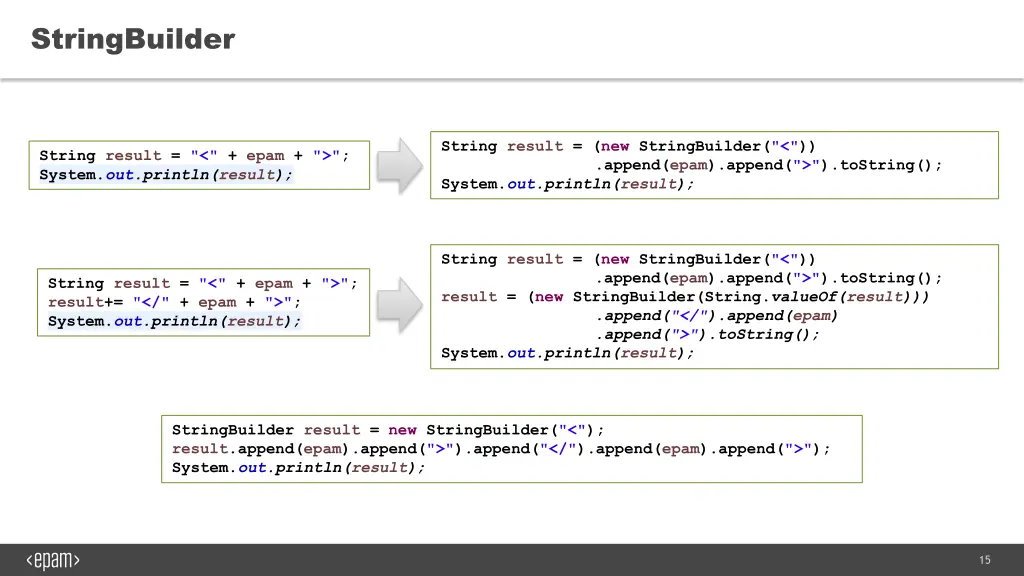 stringbuilder