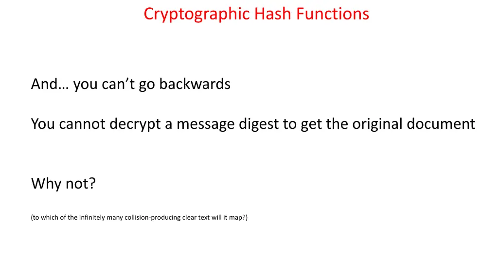 cryptographic hash functions 5