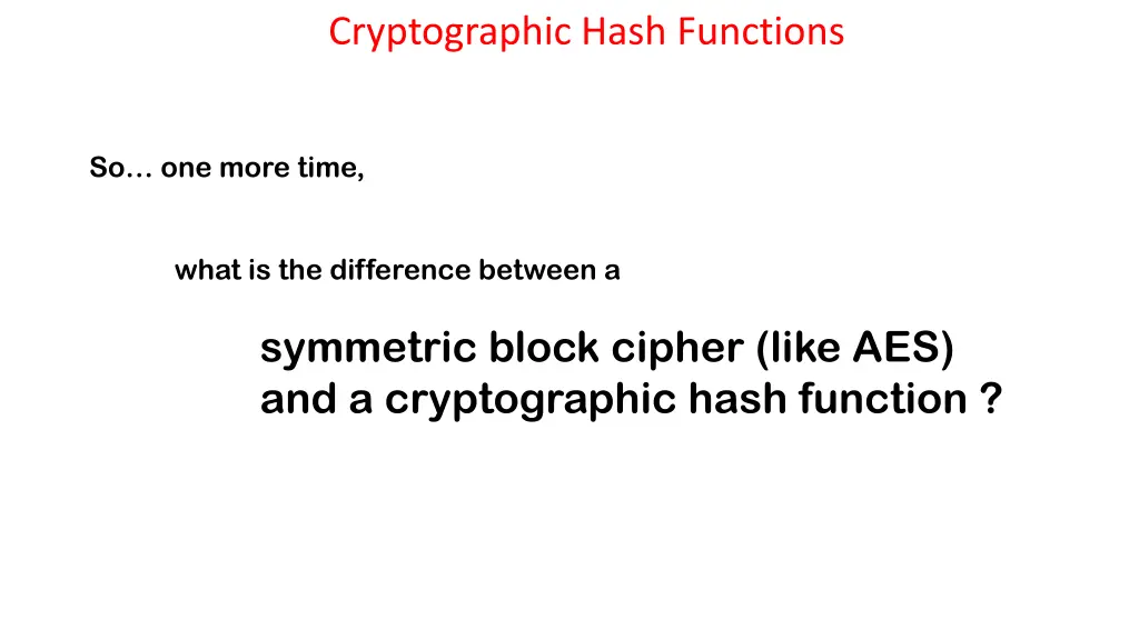 cryptographic hash functions 6