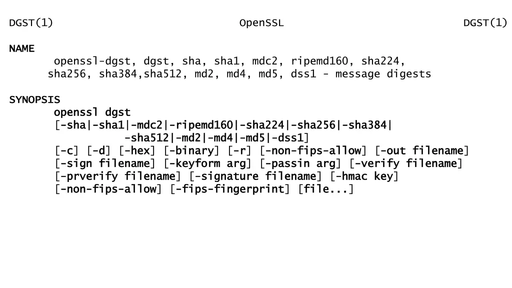 dgst 1 openssl dgst 1