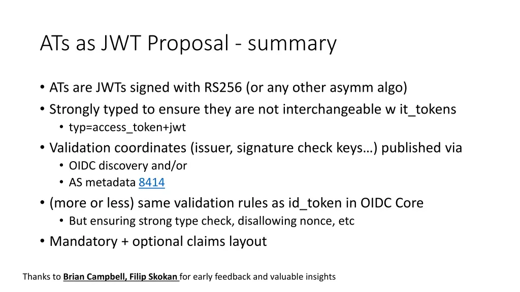 ats as jwt proposal summary