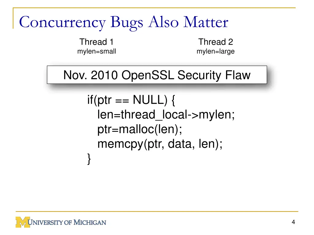 concurrency bugs also matter