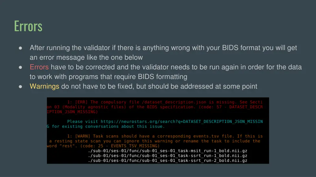 errors