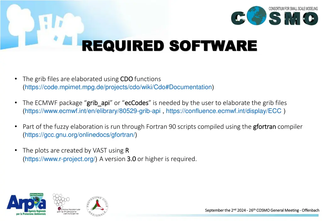 required software required software