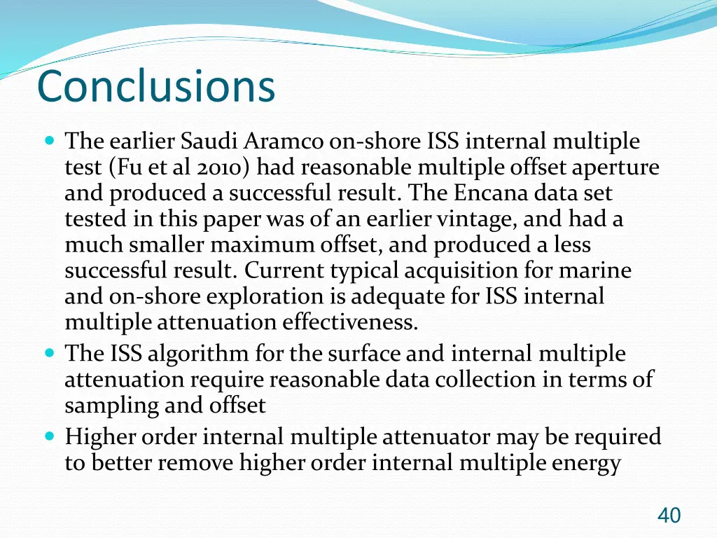 conclusions