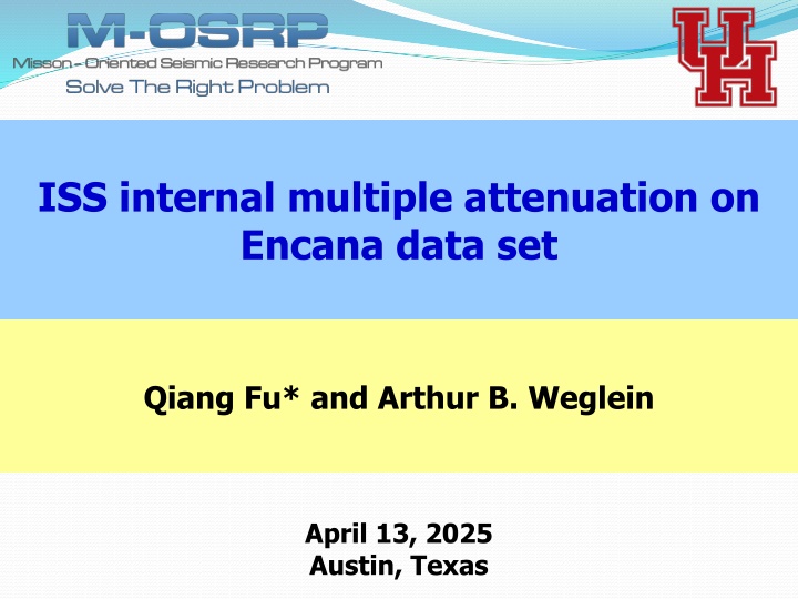 iss internal multiple attenuation on encana data