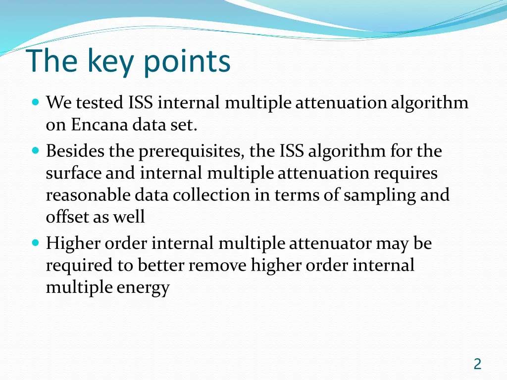 the key points