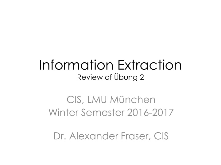 information extraction review of bung 2