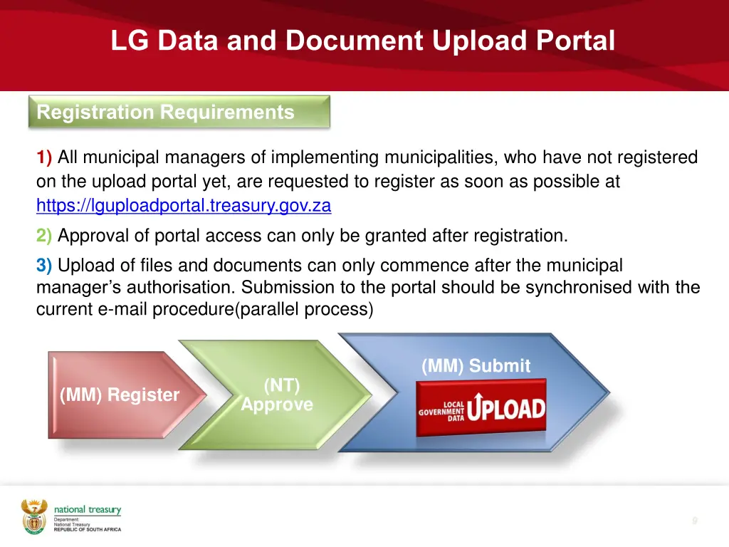 lg data and document upload portal
