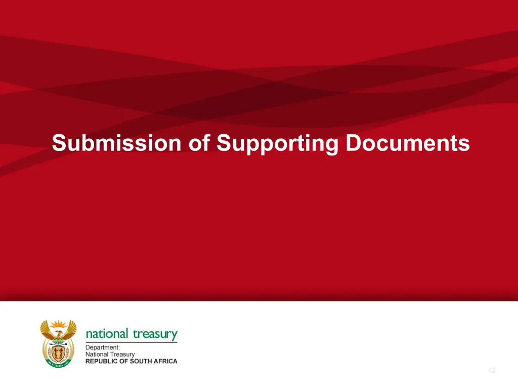 submission of supporting documents