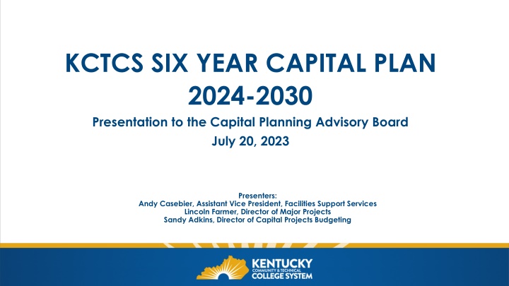 kctcs six year capital plan 2024 2030