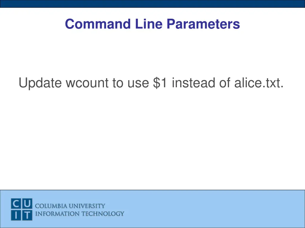 command line parameters 5