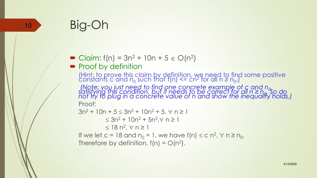big oh 1