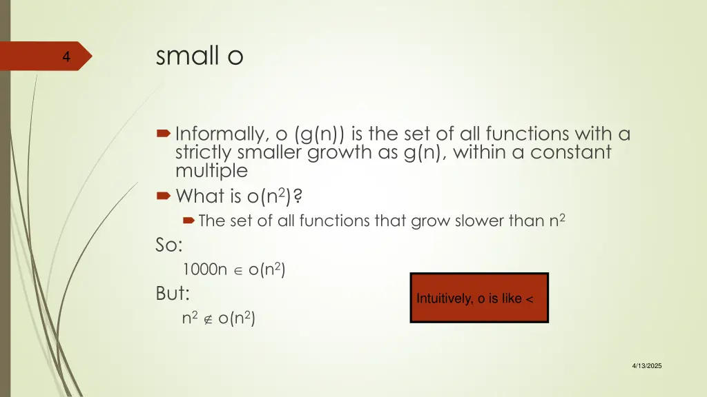 small o