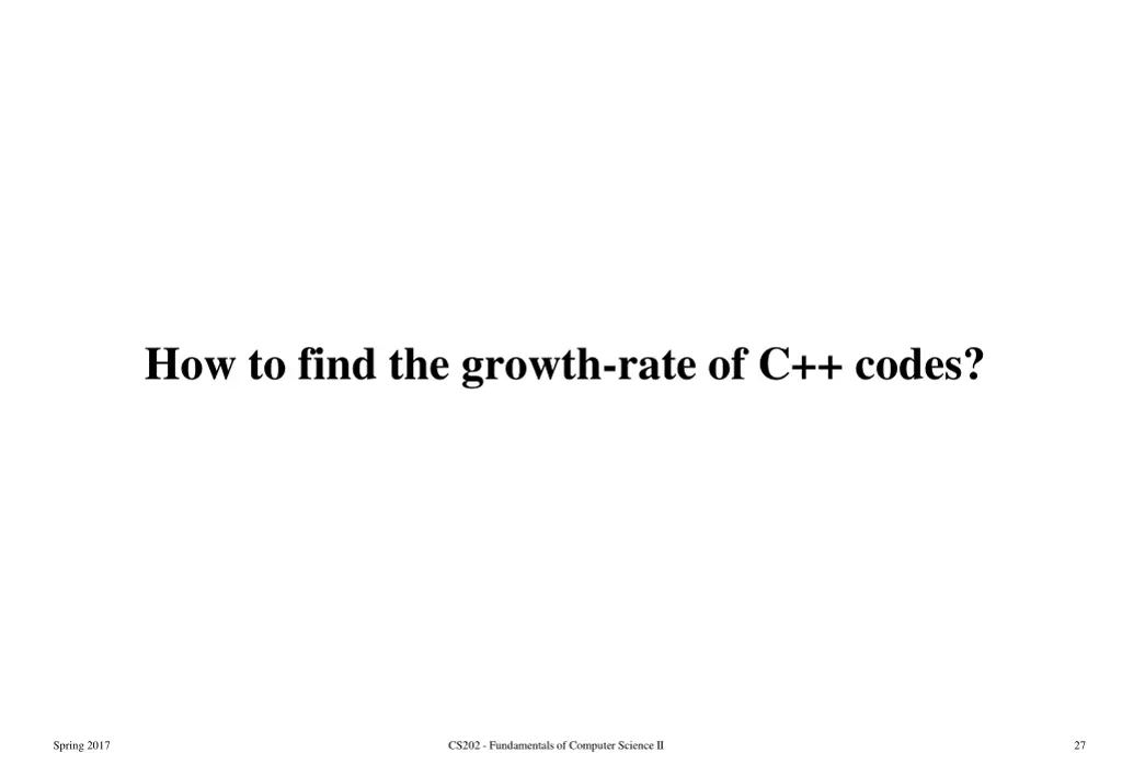how to find the growth rate of c codes