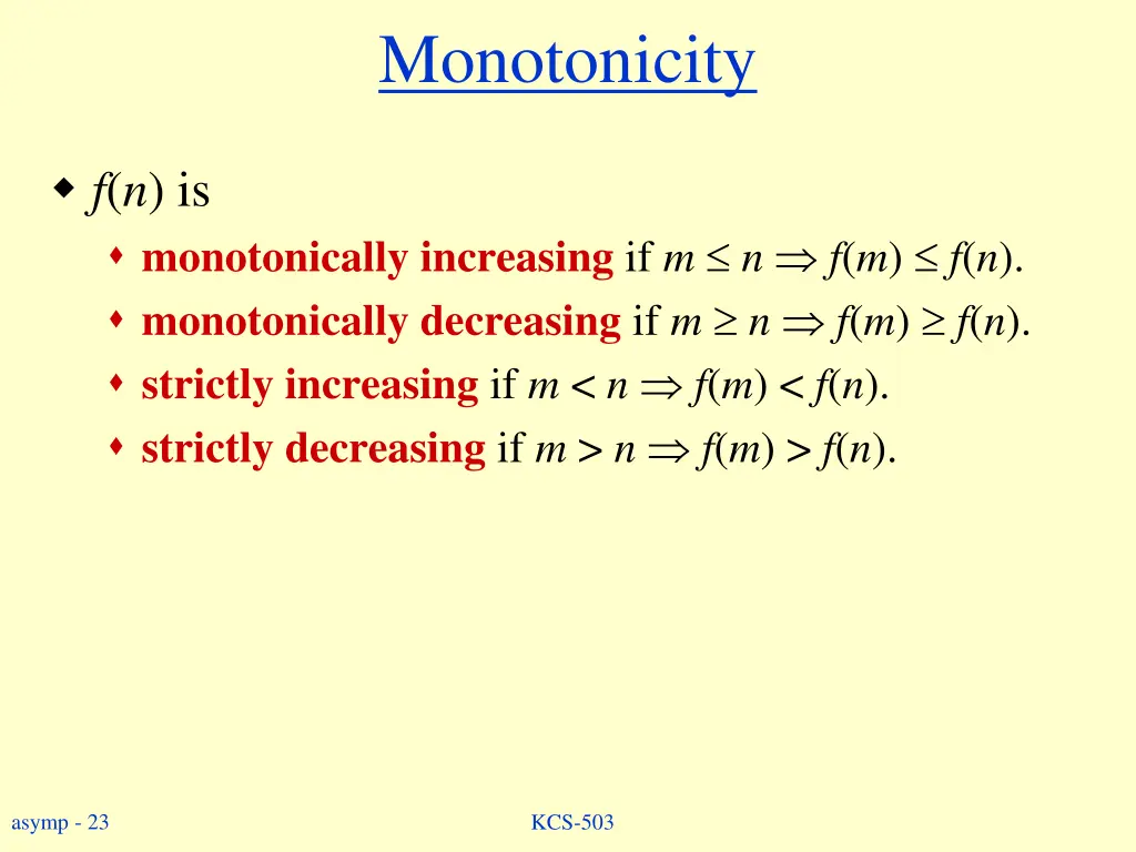 monotonicity