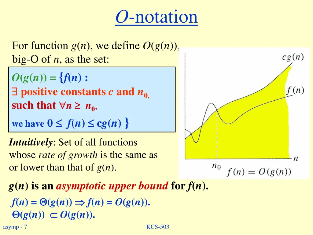 o notation