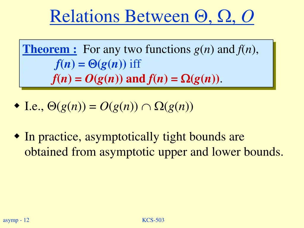 relations between o 1