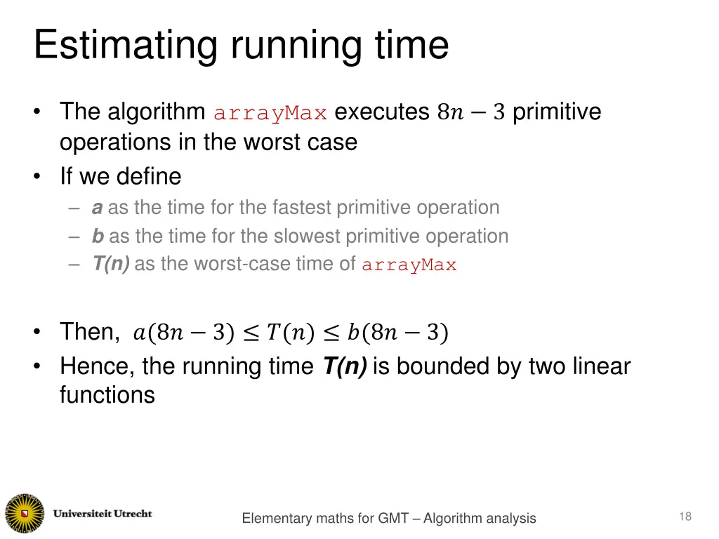 estimating running time