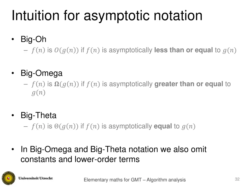 intuition for asymptotic notation
